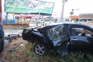 Motorista perde controle do carro e capota na Ceará com a Amazonas Marcos Maluf/CG News