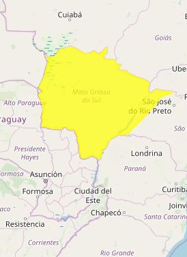 Inmet emite alerta de tempestade com raios para cidades de MS Inmet emite alerta de tempestade com raios para cidades de MS