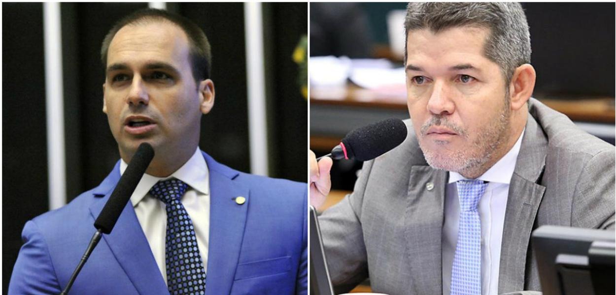 Eduardo Bolsonaro deve substituir Delegado Waldir na liderança do PSL Divulgação
