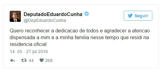 Cunha faz churrasco de despedida da residência oficial da Câmara Cunha faz churrasco de despedida da residência oficial da Câmara