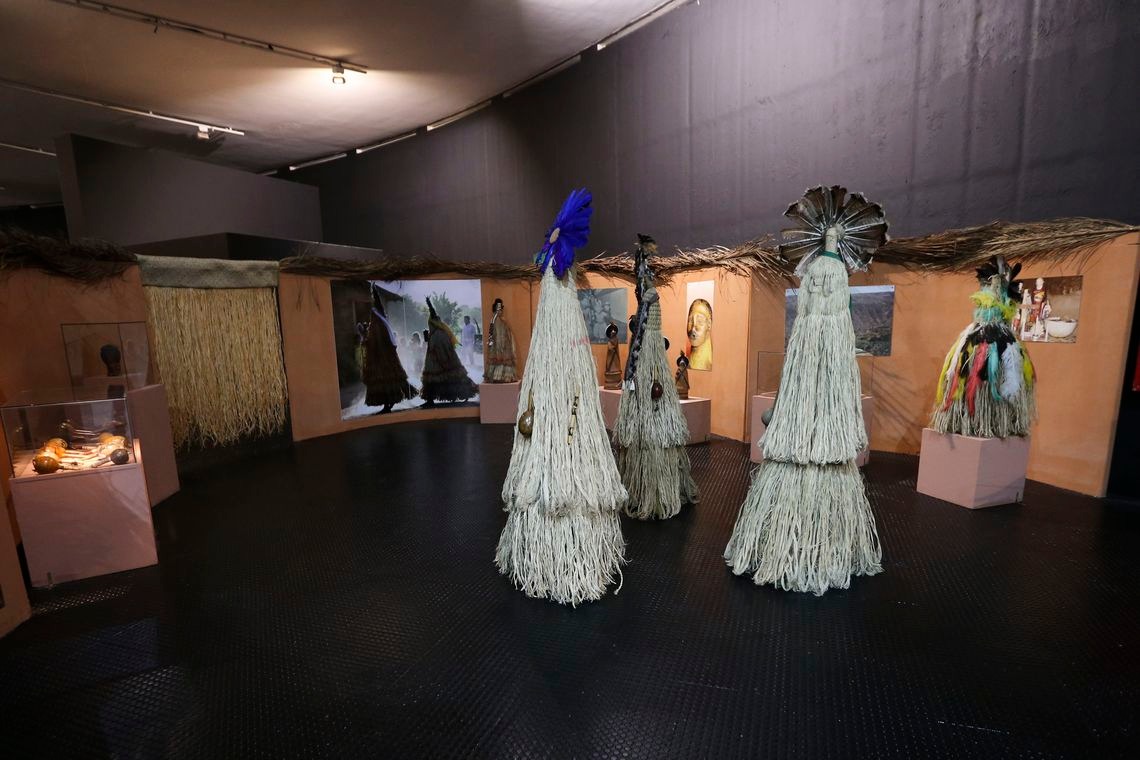 Únicas peças do acervo índígena do Museu Nacional estão em Brasília (Valter Campanato/Agência Brasil)