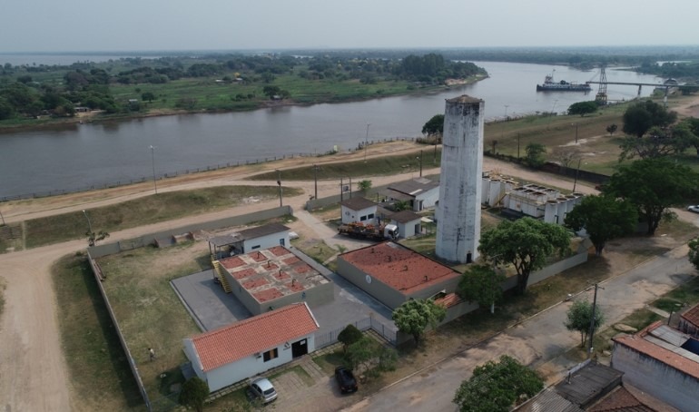 Sanesul atua na captação de água do Rio Paraguai em Porto Murtinho Divulgação/Sanesul