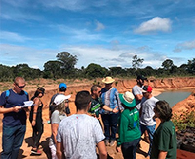 Visita técnica à mineradora de areia aborda recuperação de áreas degradadas Visita técnica à mineradora de areia aborda recuperação de áreas degradadas