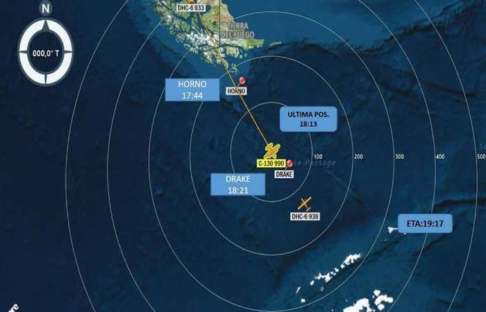 Avião militar desaparece no Chile com 38 pessoas a bordo Força Aérea do Chile/Reprodução