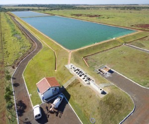 Custo com terceirização na Sanesul fica acima do esperado Entre as metas da estatal, está a de construir mais estações de tratamento, como esta em Sidrolândia - Divulgação
