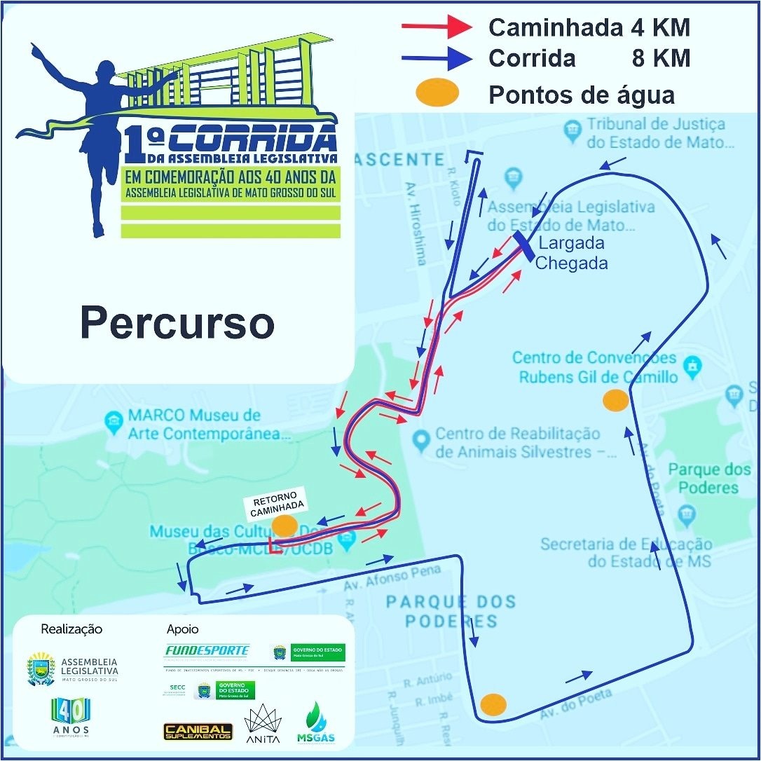 Corrida da Assembleia deve reunir 1.200 pessoas neste domingo Corrida da Assembleia deve reunir 1.200 pessoas neste domingo
