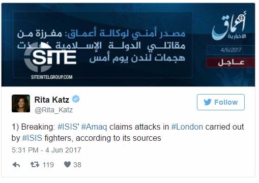 Estado Islâmico reivindica autoria do atentado terrorista em Londres Estado Islâmico reivindica autoria do atentado terrorista em Londres