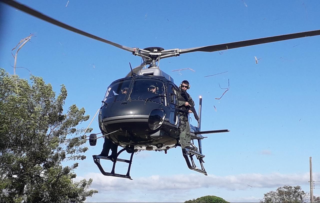 Patrulhamento aéreo completa 20 anos de atuação no Estado Helicóptero Harpia 01