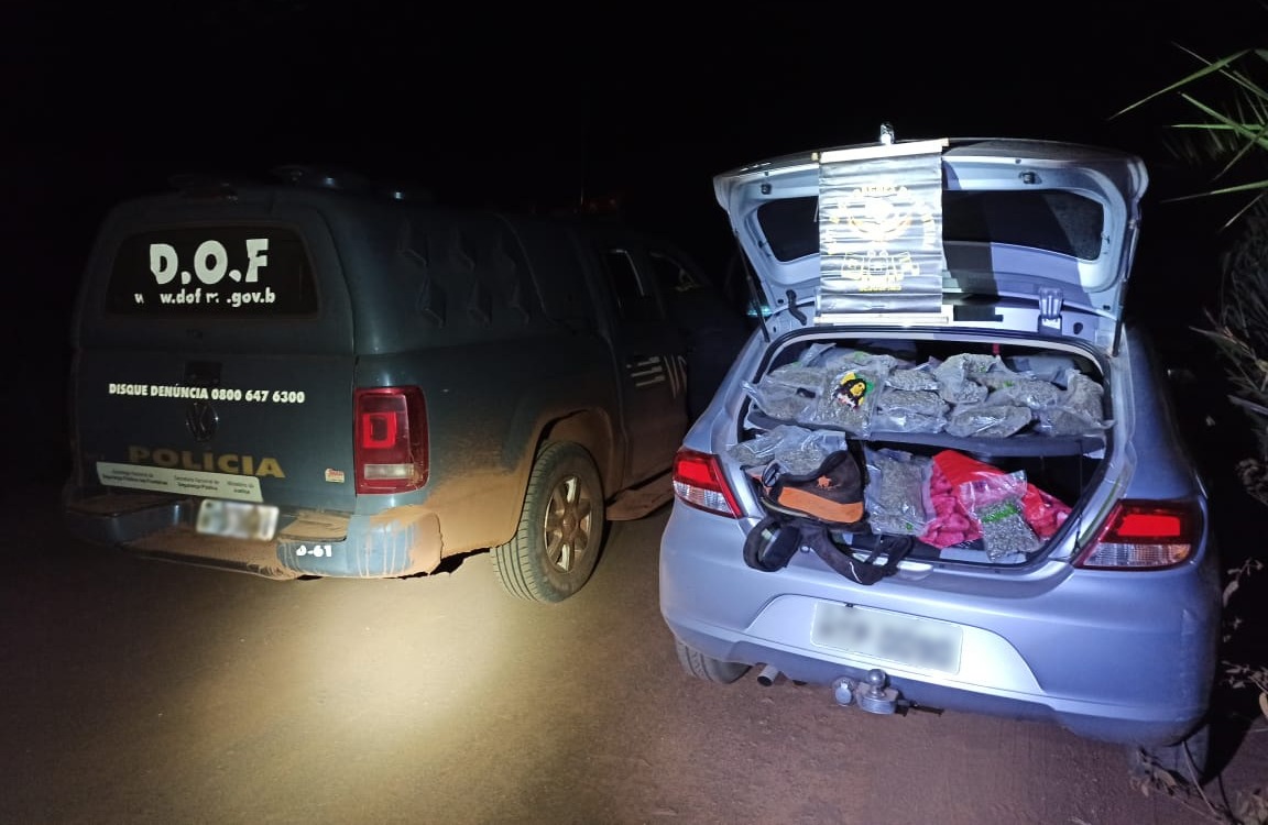Após acompanhamento tático DOF apreende veículo com Skank