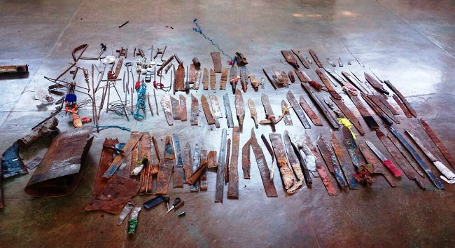 Armas artesanais apreendidas (Agepen)