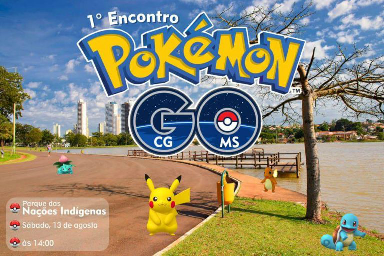 Caça’ aos Pokémons movimenta pontos turísticos de Campo Grande e tem agenda para este final de semana