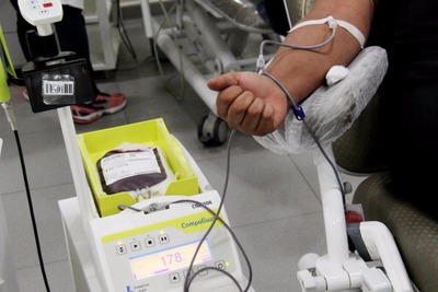 Campanha incentiva doação de sangue entre servidores da ALMS Trabalhadores da Casa de Leis reforçam estoques de sangue do Hemosul