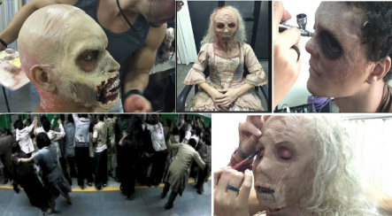 Figurante se transforma em zumbi para nova pegadinha do 