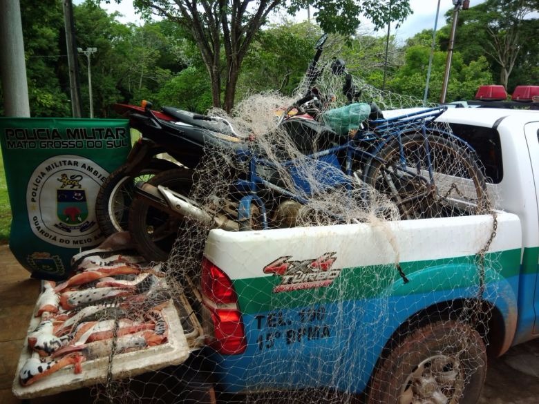 Homem é preso e multado por pesca predatória durante a piracema