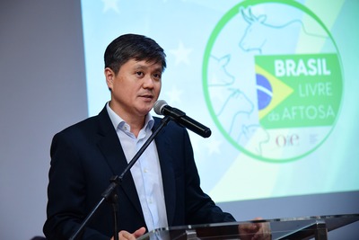 Setor produtivo comemora anúncio da OIE e meta de status de livre aftosa sem vacinação para 2023 Aproximadamente 200 pessoas participaram da cerimônia em comemoração ao Dia A, na sede do Sistema Famasul