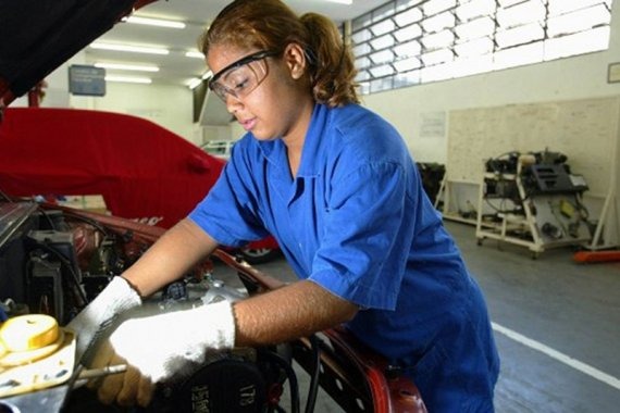 Senai oferece curso para mulheres nas áreas de mecânica, elétrica e hidráulica Divulgação / Senai MS
