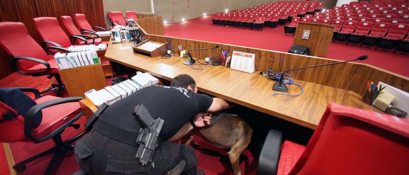 Esquadrão antibombas faz varredura em plenário do TSE Roberto Jayme / Ascom TSE