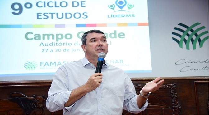 Em palestra na Famasul, Riedel analisa perspectivas para o Brasil e MS Foto: Assessoria