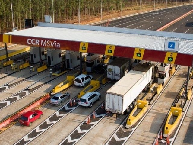 Uma das praças de pedágio administradas pela concessionária no Estado. Divulgação