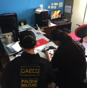 Policiais do Gaeco cumpriram mandados de busca e apreensão em Deodápolis - Foto: Divulgação