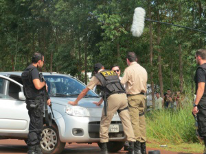 As gravações aconteceram na manhã desta quinta (02), na perimetral norte-Foto: Joandra Alves
