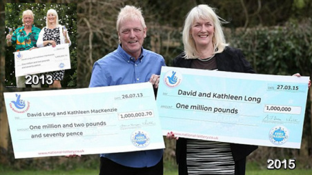 Casal ganha na loteria 2 vezes