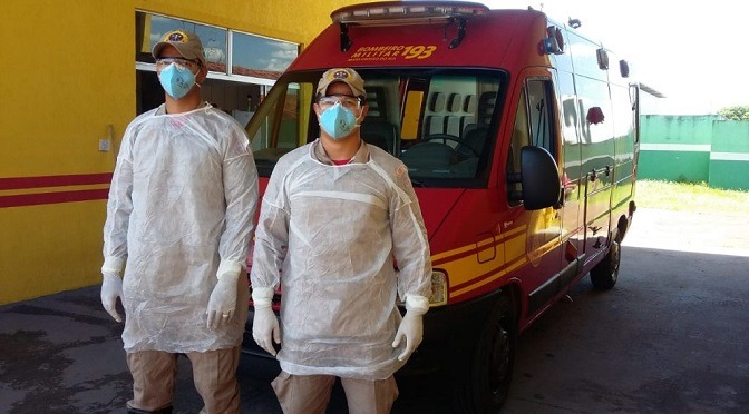 Bombeiros recebem kits para atender eventuais vítimas de coronavírus Divulgação / Bombeiros MS