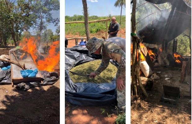 Senad do Paraguai desmonta base do narcotráfico na fronteira Senad do Paraguai desmonta base do narcotráfico na fronteira