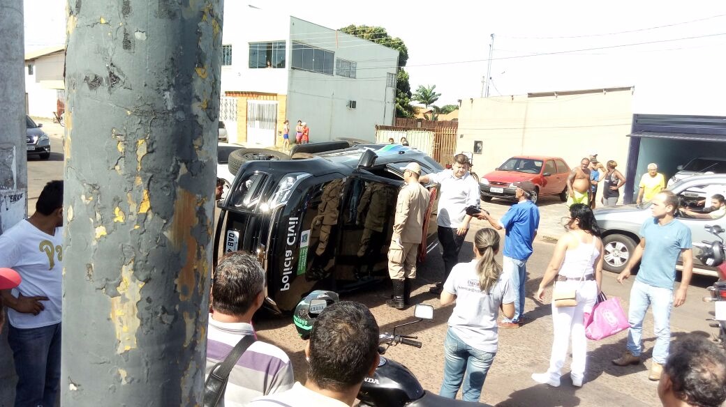 Viatura da Polícia Civil envolve em acidente na Capital Direto das ruas/EnfoqueMS