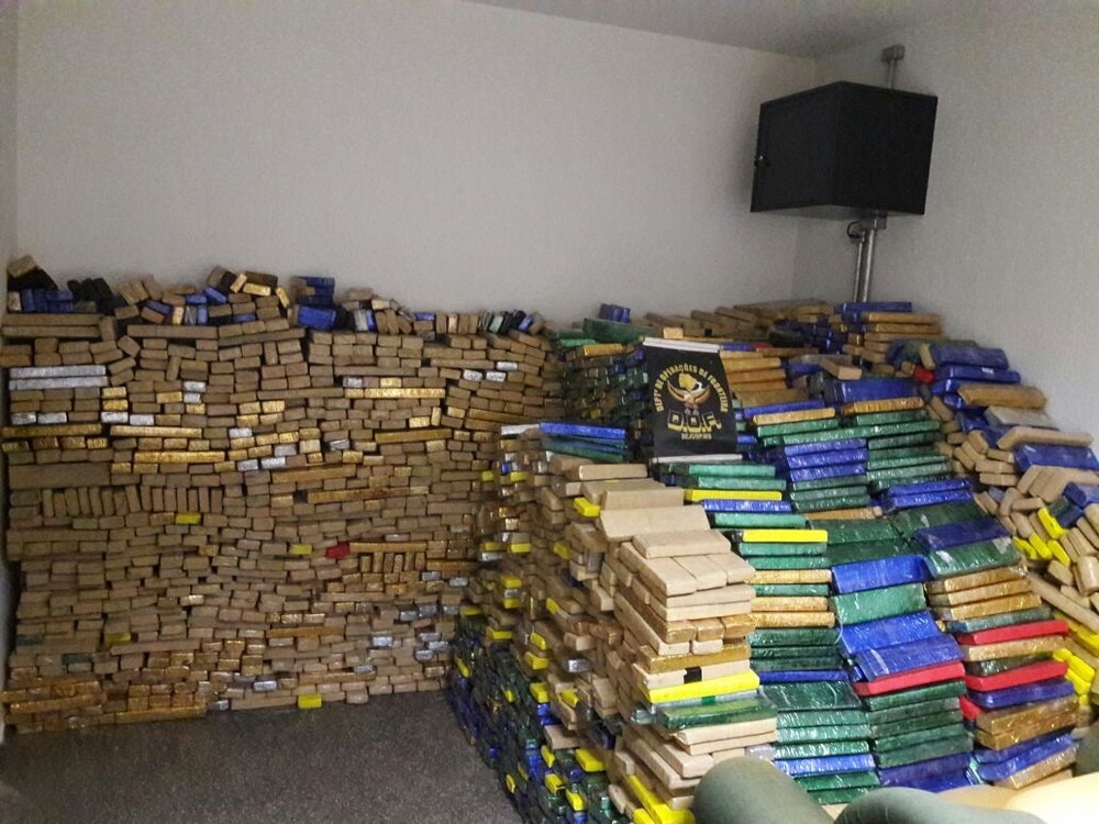 Polícias batem recorde de apreensão de drogas na região de fronteira Droga apreendida pelo DOF (Foto: DOF/Divulgação)