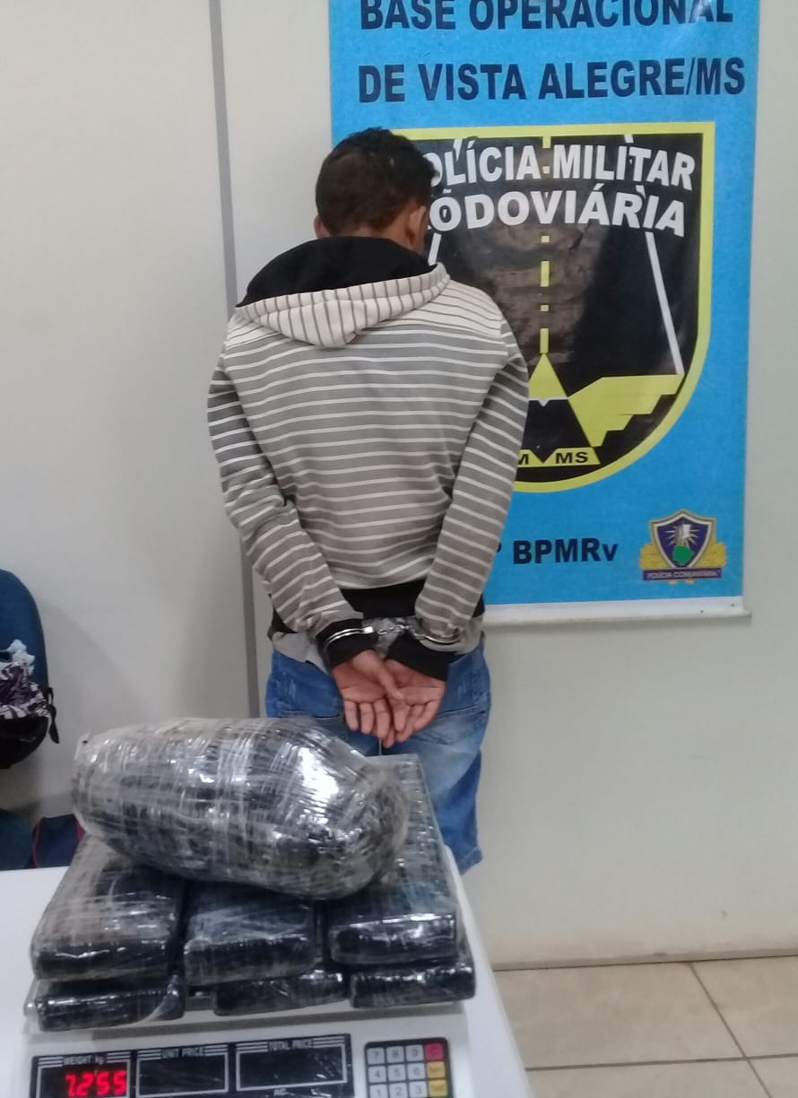 Polícia Militar Rodoviária apreende maconha e skank que seriam levadas para o MT e SP Foto: Assessoria