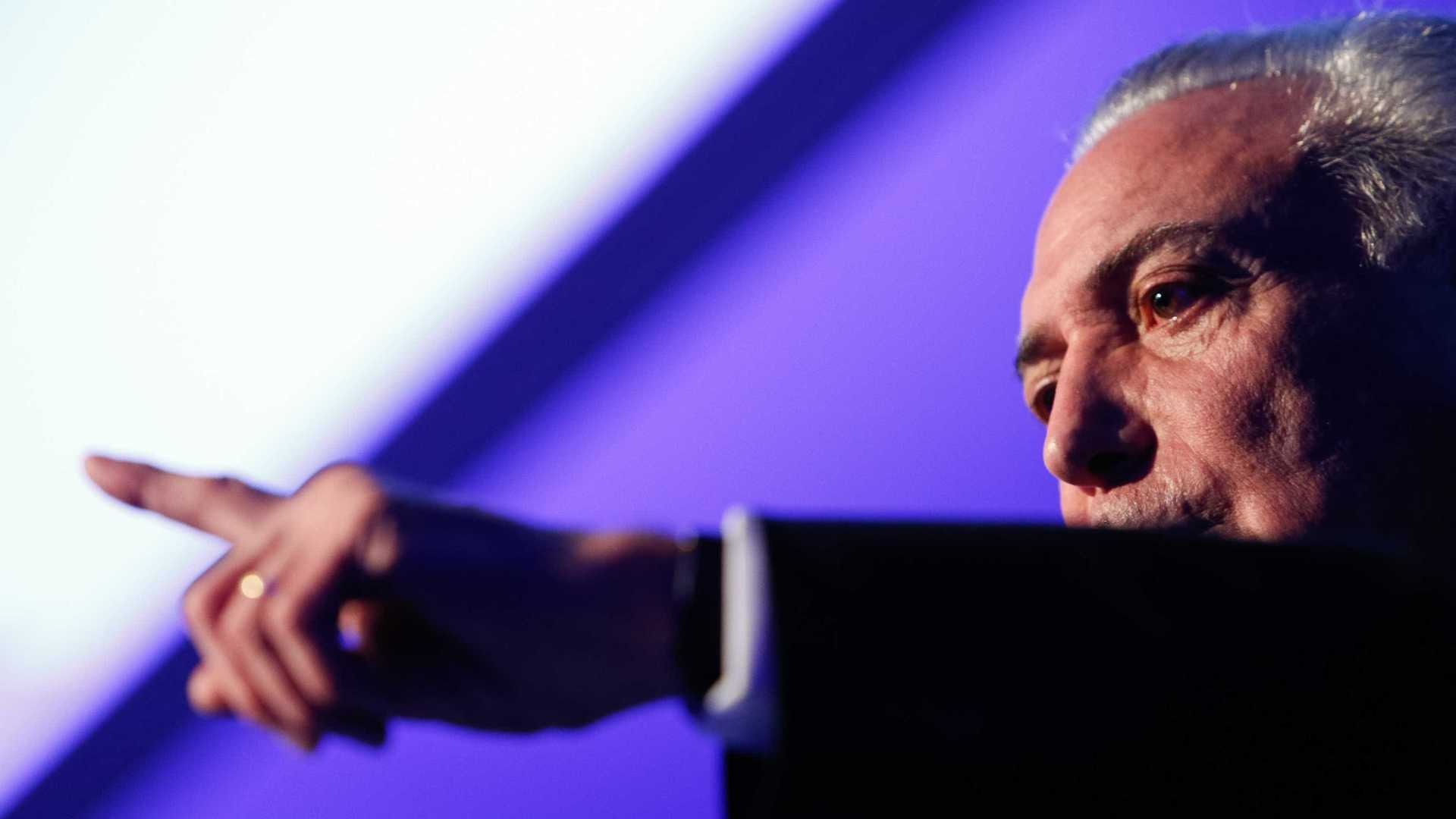 País está dividido, e isso tem repercussão internacional, diz Temer País está dividido, e isso tem repercussão internacional, diz Temer