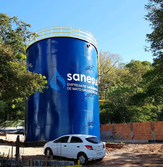 Sanesul constrói reservatório de de 500 mil litros de água em Ladário Foto? Assessoria