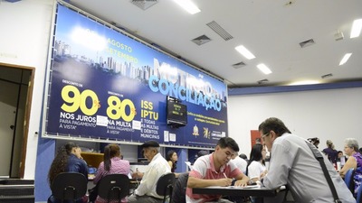 Prefeitura faz plantão neste sábado para contribuinte até 85% de desconto