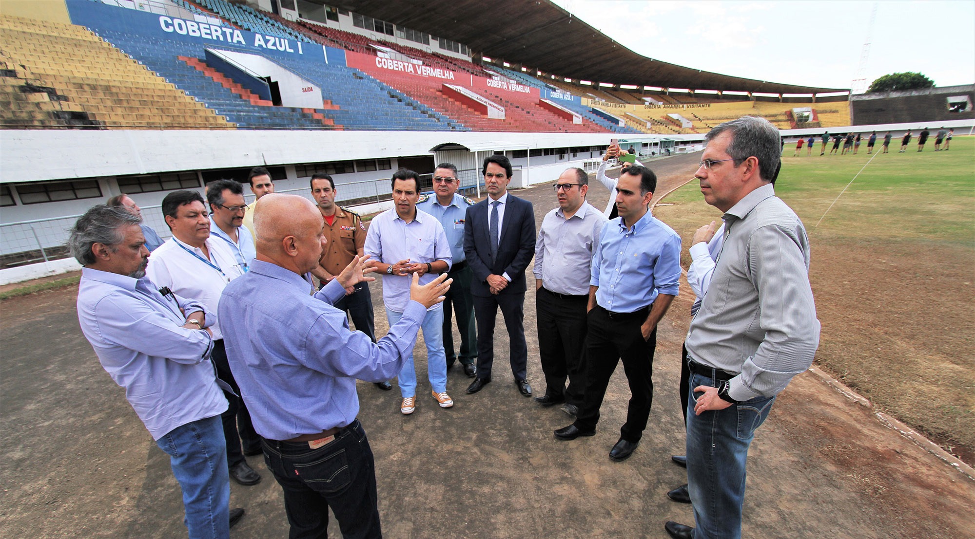 Representantes do MPE, UFMS e Governo Estadual. Saul Schramm