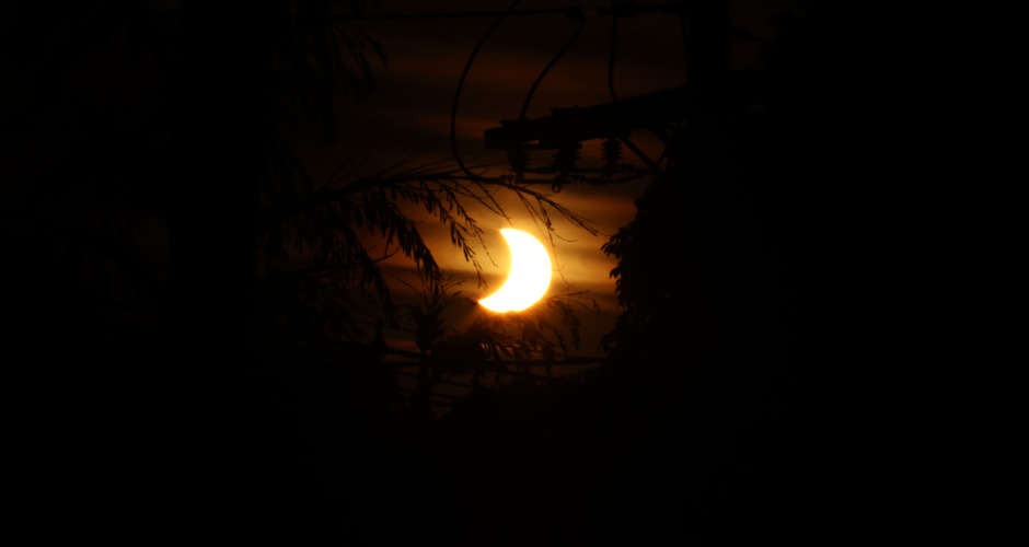 Eclipse solar foi visto no céu de Campo Grande Gabriel Torres/Diário Digital