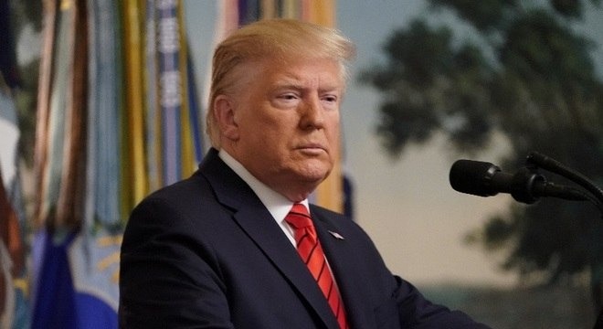 Trump fez pronunciamento sobre morte do líder do Estado Islâmico. Joshua Roberts/ Reuter