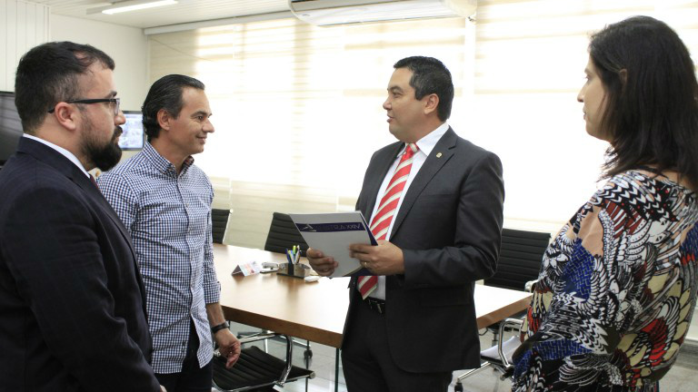 Marcos Trad se reuniu com Associação de Magistrados - Foto: Divulgação / PMCG