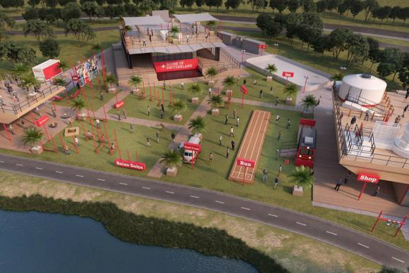 Sete países mantêm casas de hospitalidade na Paralimpíada Casas de hospitalidade, como a da Suíça, vão funcionar durante a Paralimpíada - Divulgação/governo federal