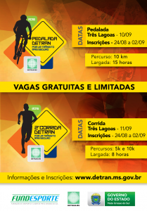 Detran abre inscrições para eventos esportivos da Semana Nacional de Trânsito