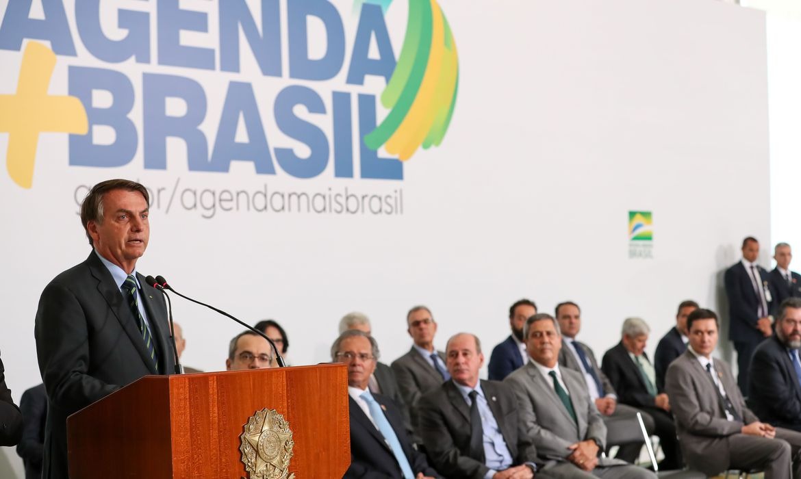 "Tivemos o melhor semestre desde 2013", diz Bolsonaro sobre o PIB Marcos Corrêa/PR