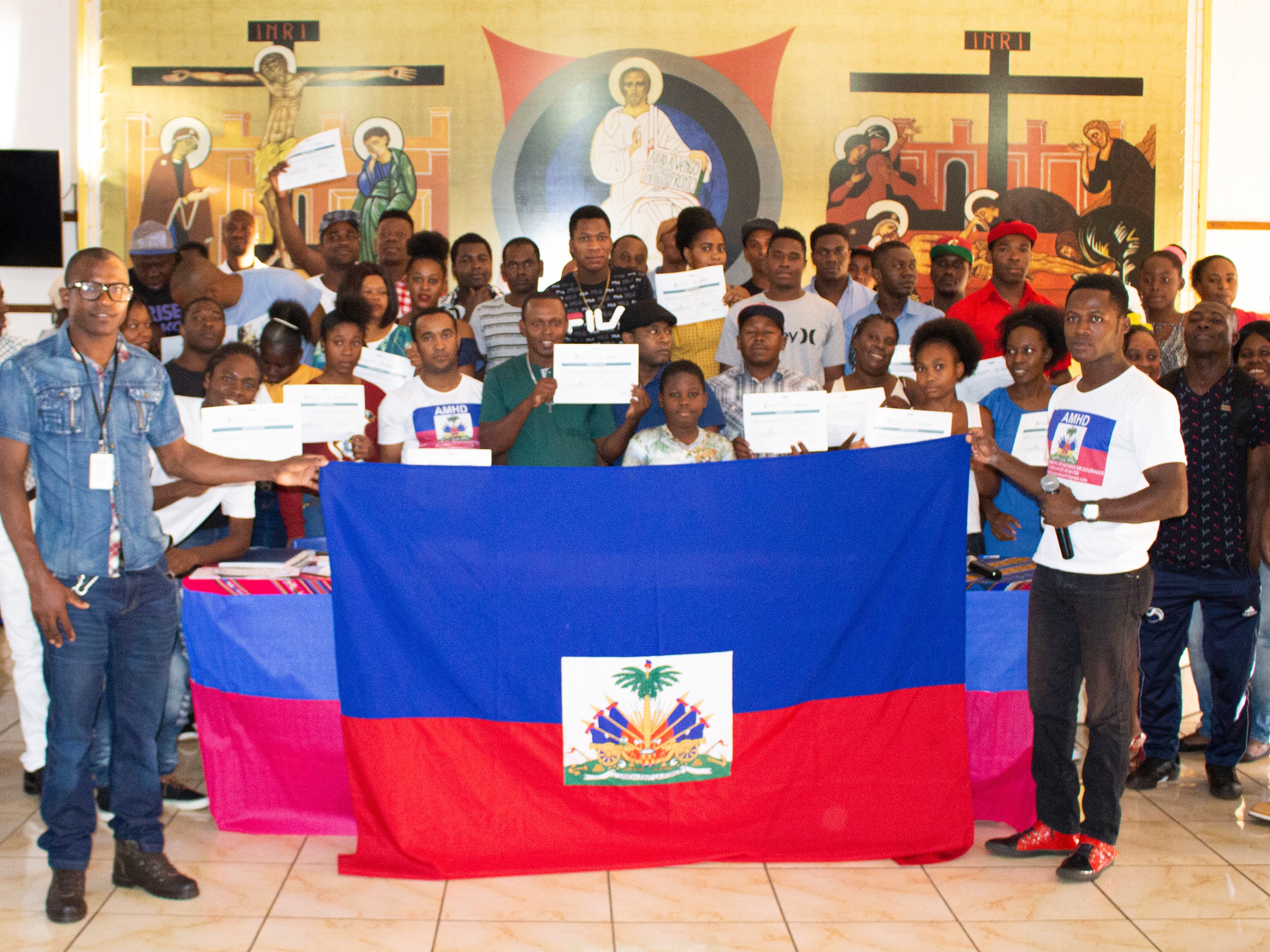 Somos um só: cerca de 80 haitianos receberam formação profissional em Dourados Divulgação / IFMS