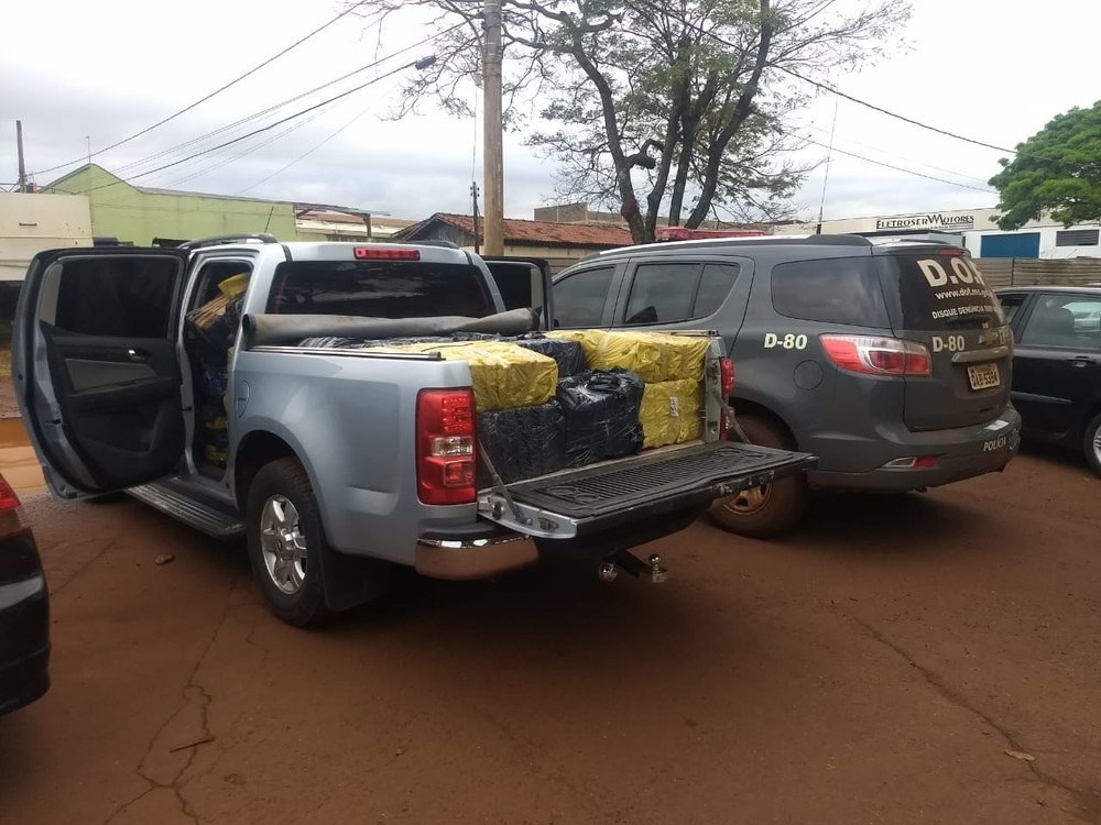 DOF prende traficantes com caminhonete lotada de maconha que levariam para RO DOF/Divulgação