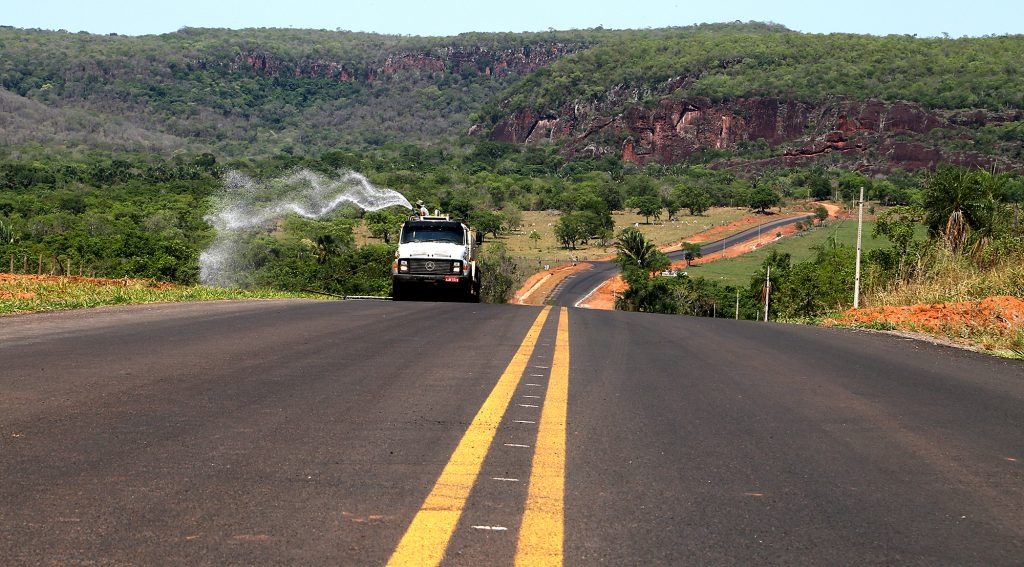 Com 90% concluída, pavimentação da MS-450 será entregue em dezembro Edemir Rodrigues