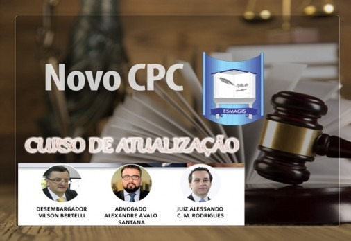 Abertas as inscrições para curso de atualização do Novo CPC Abertas as inscrições para curso de atualização do Novo CPC