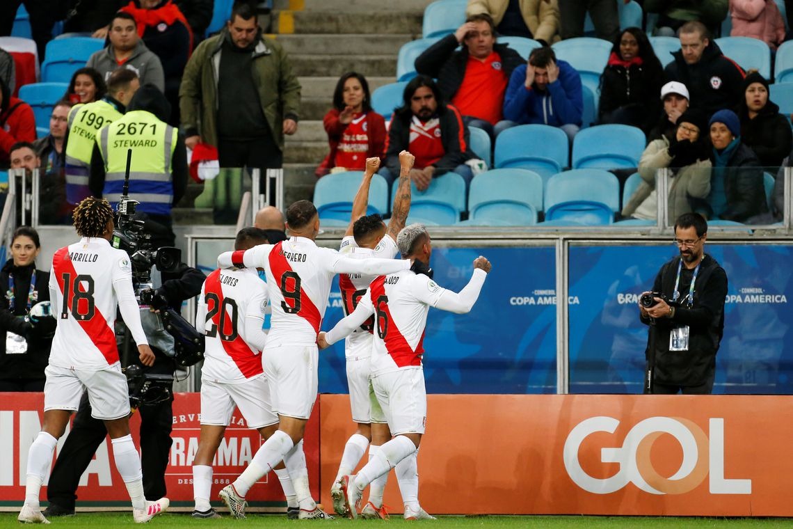 Peru vence Chile e faz final da Copa América com Brasil Diego Vara/Reuters
