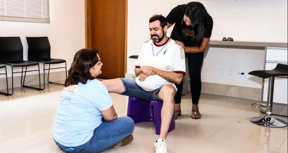 ‘Casal Grávido’ realiza roda conversa com profissionais da saúde Divulgação