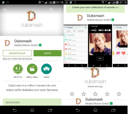 Aplicativo de dublagens conquista famosos e garante boas risadas Aplicativo Dubsmash - Foto reprodução