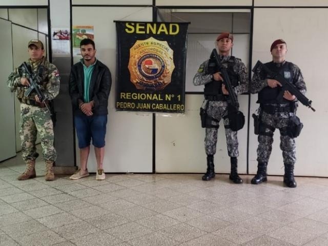 Traficante brasileiro é detido e expulso do Paraguai Foto: Mbykymi Notícias