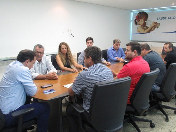 Reunião na Sanesul em Campo Grande. Divulgação

